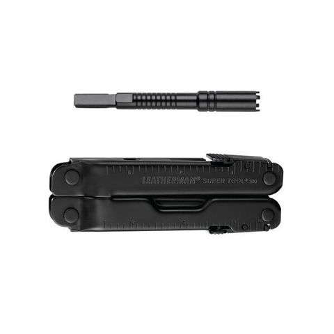 Мультитул Leatherman Super Tool 300M Black, нейлоновый чехол, 18 функций (832758) цвет чёрный | Multitool-Leatherman.Ru