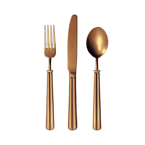 Вилка десертная 17.5см Herdmar Brooklyn золотая