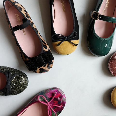 Леопардовые Туфли Pretty Ballerinas Bow Leopard