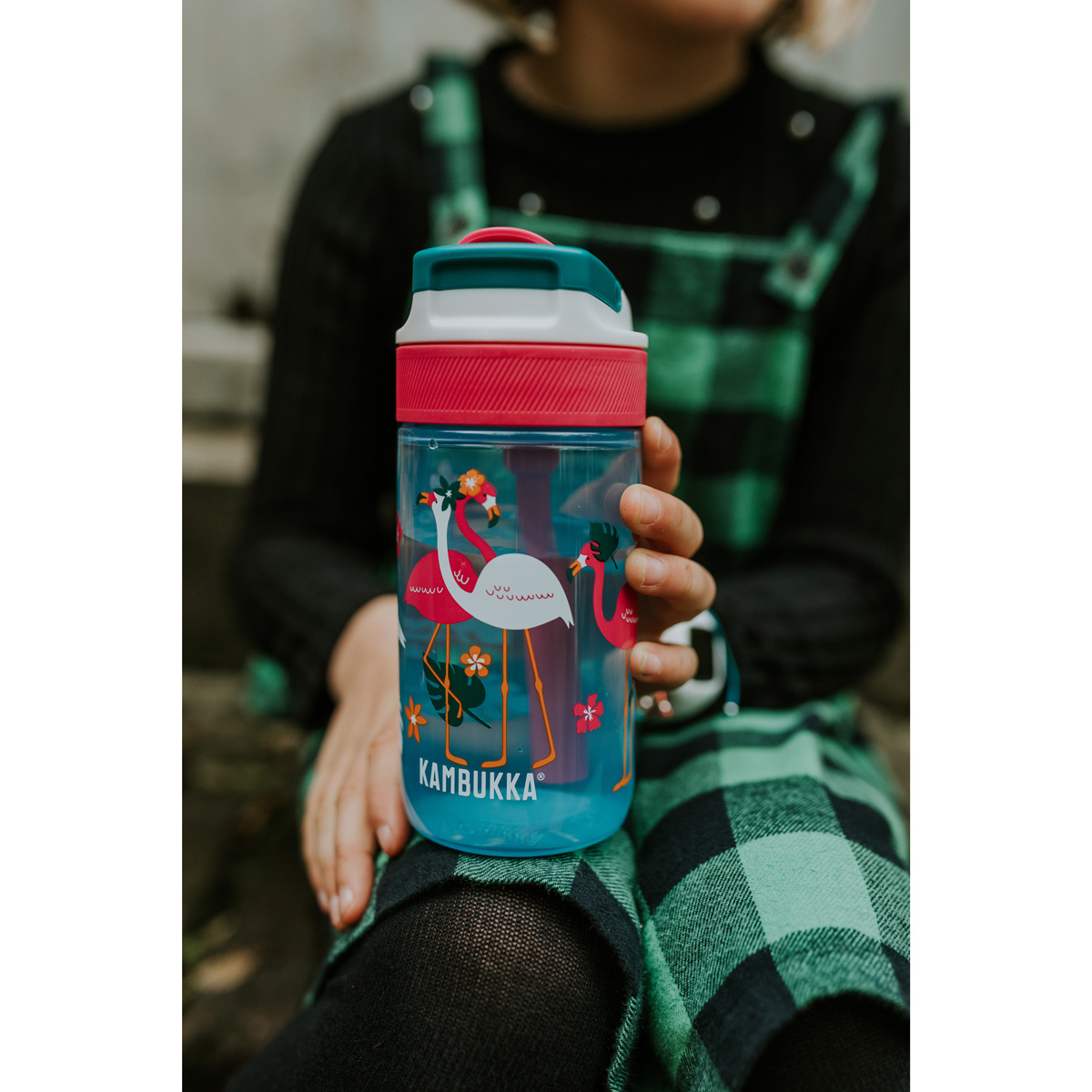 Бутылка для воды Kambukka Lagoon Kids (400 мл), Розовый фламинго, арт. 11-04038 - фото 9