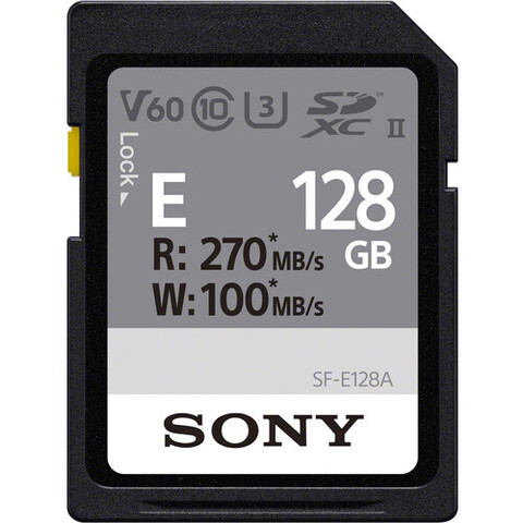 Карта памяти Sony 128GB SF-E Series UHS-II SDXC 270 / 100