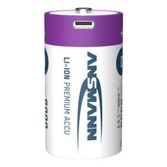 Аккумулятор D/Li-ion ANSMANN 1.5V 6000mAh/2шт