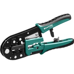 KRAFTOOL RJ-Pro, (RJ45, RJ11,RJ12), универсальный кримпер (22698)