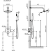 Sancos SC3003CH Душевой комплект Select встраиваемый для душа, с внутренней частью, верхним, ручным душем и шлангом в комплекте, цвет хром