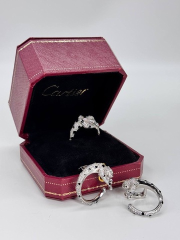Серьги и кольцо Cartier