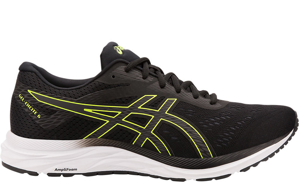 Кроссовки Asics Gel Excite 6 Black-Lime мужские Распродажа 1011A165 002 -  Skirunner.ru
