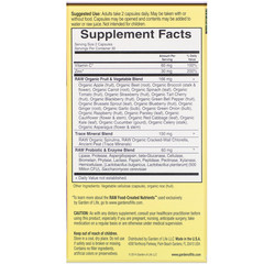 Garden of Life, Vitamin Code, цинк RAW, 60 веганских капсул