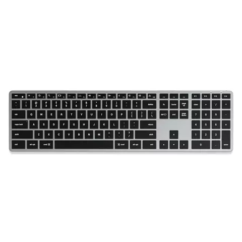 Клавиатура Satechi Slim X3 Bluetooth Keyboard с подсветкой RU Рус, серый космос