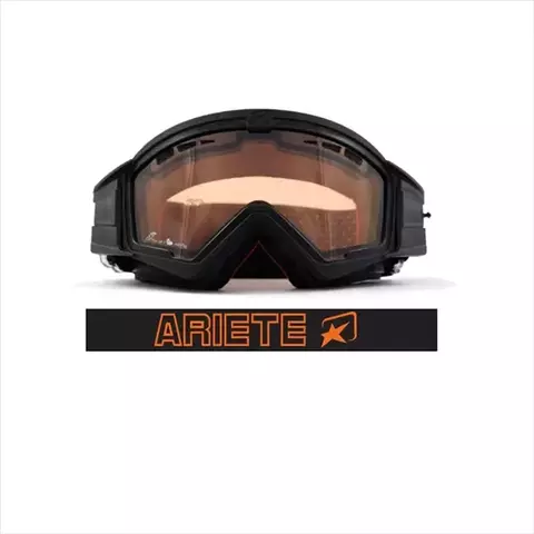 Кроссовые очки (маска) MUDMAX - BLACK / DOUBLE ORANGE VENTILATED LENS NO PINS