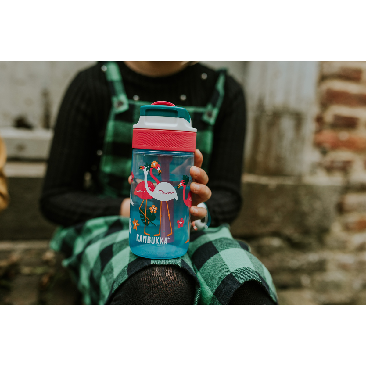 Бутылка для воды Kambukka Lagoon Kids (400 мл), Розовый фламинго, арт. 11-04038 - фото 7