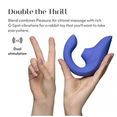 Бесконтактный клиторальный стимулятор Womanizer Blend, голубой