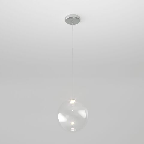 Подвесной светодиодный светильник 50230/1 LED хром/прозрачный