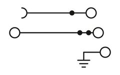 PTI 2,5-PE/LO/NT-Заземляющие клеммы для выполнения проводки в зданиях