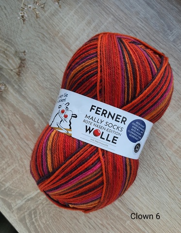Ferner Wolle Mally Socks Clown 06