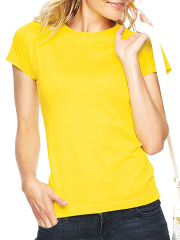 GF1004-1 футболка женская, желтая