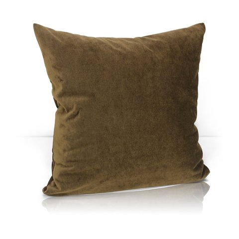 Подушка декоративная из велюра Пудра коричневый