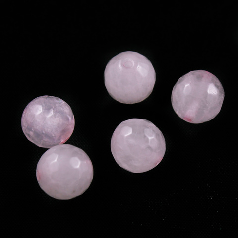Кварц розовый бусины шар граненый 10 мм 1 бусина