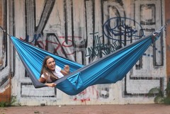 Гамак средний Ticket to the Moon Original Hammock Aqua/Dark Grey