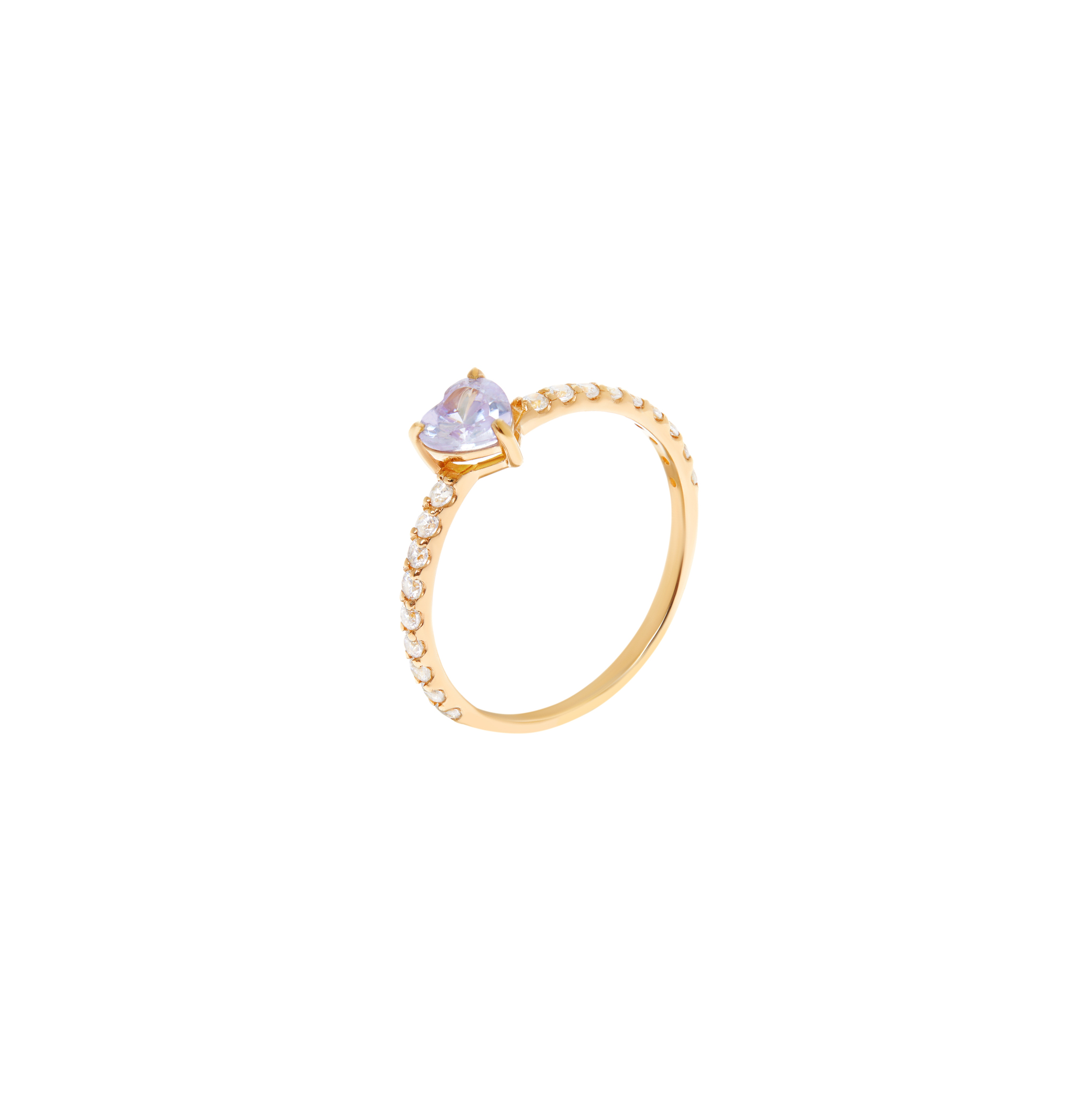 VIVA LA VIKA Кольцо Tiny Heart Ring – Lavender кольцо viva la vika tiny heart ring green 15 размер