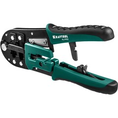 KRAFTOOL RJ-Pro, (RJ45, RJ11,RJ12), универсальный кримпер (22698)