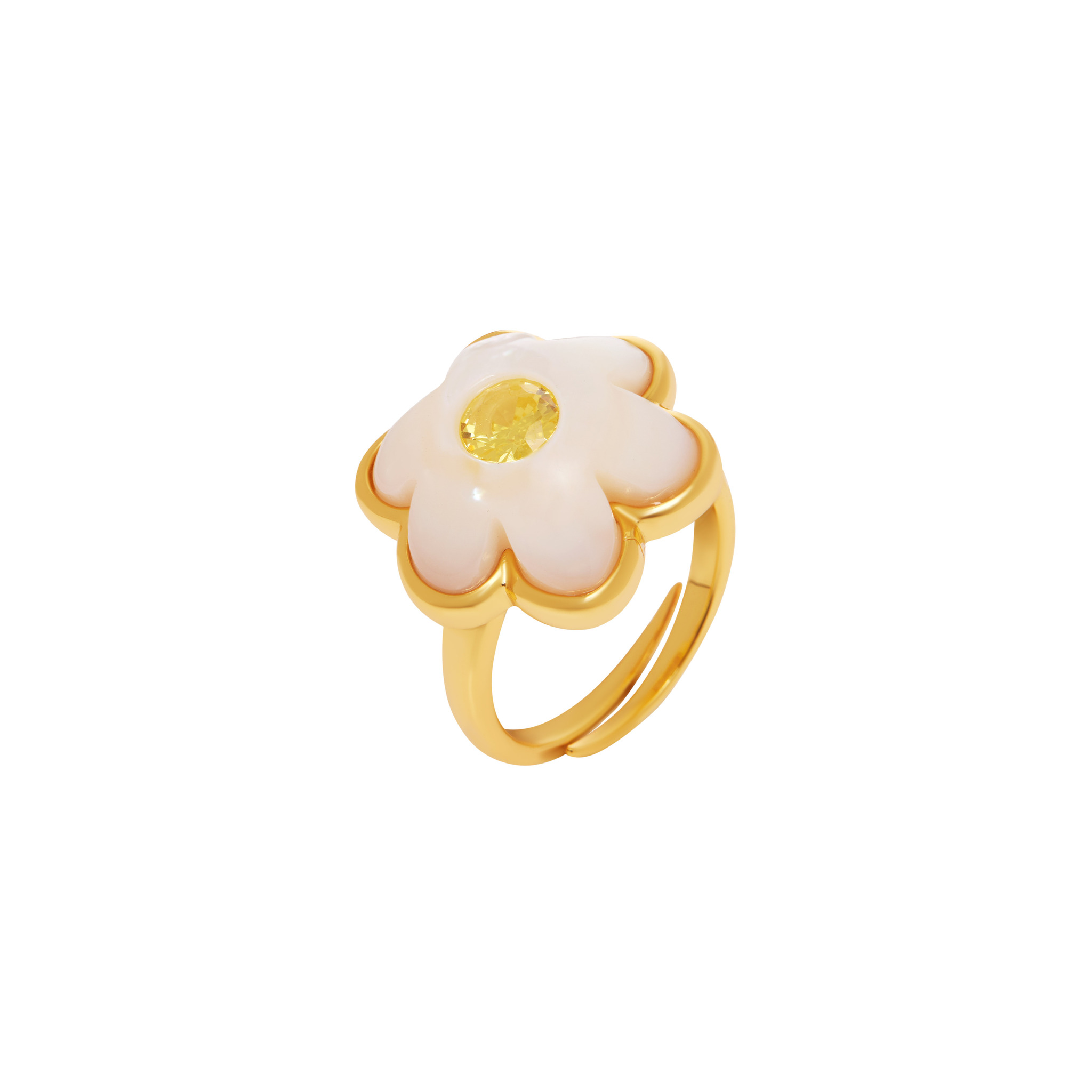NOTTE Кольцо Mini Superbloom Ring – Lemon notte серьга mini superbloom earring – pink