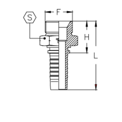 Фитинг DN 08 DKM (Ш) 16x1.5 TIEFFE
