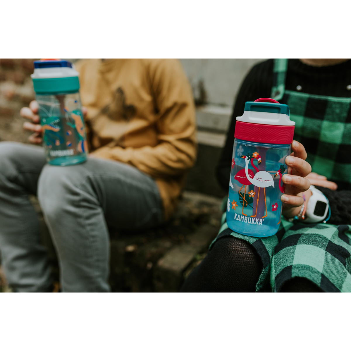 Бутылка для воды Kambukka Lagoon Kids (400 мл), Розовый фламинго, арт. 11-04038 - фото 5