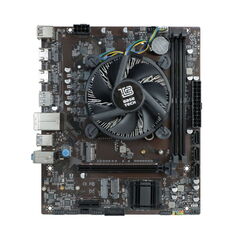 Материнская плата с процессором BaseTech H610M-K, Socket1700, i3-12100, mATX, Retail, Socket1700, Intel UHD Graphics 730, 2xDDR4, PCIe3.0, 2xM.2, GLAN, M.2 WiFi, 6xUSB2, 4xUSB3, 2xHDMI, DP, кулер CPU (BT-H610M-K-12100)