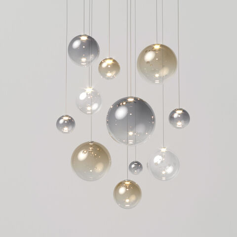 Подвесной светодиодный светильник 50230/1 LED хром/прозрачный