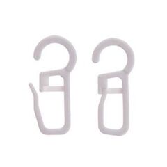 Крючок для штор 3×1,5 см цвет белый