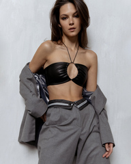 Топ-бандо из эко-кожи