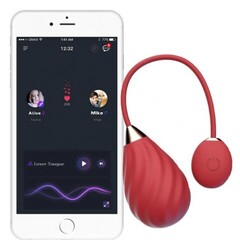 Виброяйцо Magic Motion Sundae App, красное