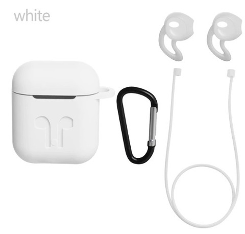 Защитный набор 4 в 1 для Apple Airpods (белый)