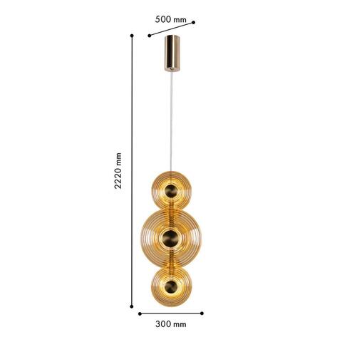 Подвесной светодиодный светильник Favourite Whirlpool 4571-6P