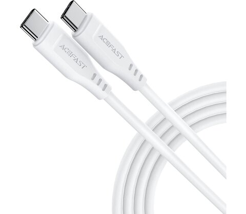 Кабель ACEFAST C3-03 USB-C to USB-C TPE charging data cable для подзарядки и передачи данных, белый