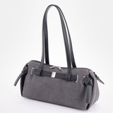 Сумка Саломея 2032 македония серый + черный