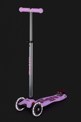 Самокат Maxi Micro Deluxe Glow (светящийся) LED яркий сиреневый