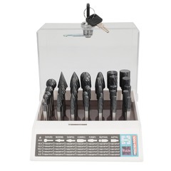 Набор бор-фрез твердосплавных 35шт HM TiALN S=6мм H-Tools 116008FHT