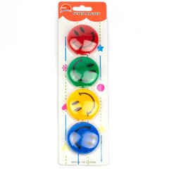 
          Магниты для доски Alingar "Smile", 40мм., 4шт в наборе, круглые, цвета ассорти, 6*21, европодвес