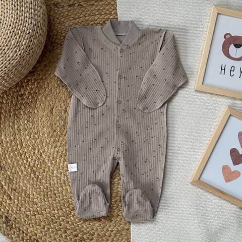 Комбинезон слип в рубчик