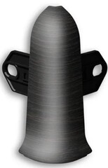 Угол наружный (внешний) с крепежом для плинтуса 55мм "Идеал Классик", 302 Венге черный