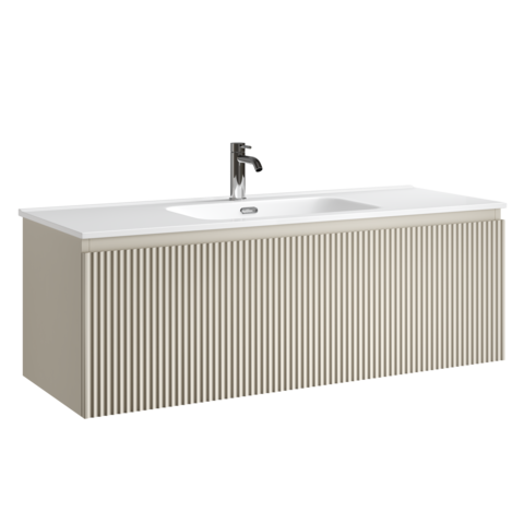 Sancos SNR1.0120CE Тумба подвесная SANCOS Snob R 1.0 1195х445х406, c одним ящиком оснащенным доводчиками, Beige Soft , арт.SNR1.0120CE