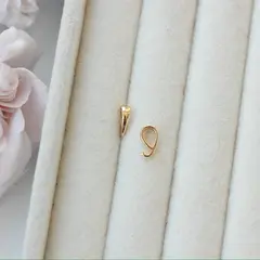 Бейл, держатель для кулона, 7,6*2,7 мм, позолота, Б031