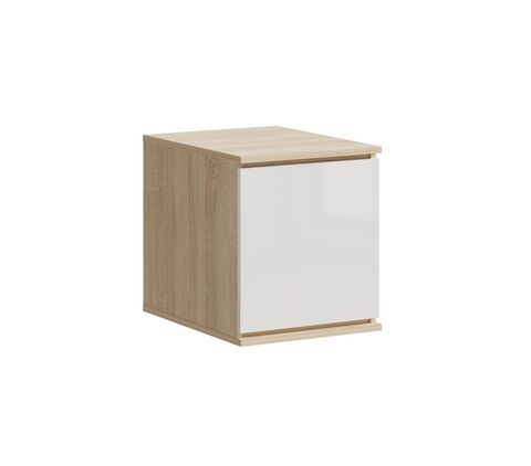 Челси Антресоль к пеналу (400) (Белый глянец, дуб сонома)