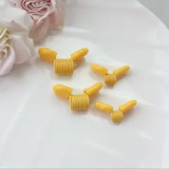 Пружина-стоппер с 30 мм (Bead Stopper), цвет жёлтый, 2 штуки, И014