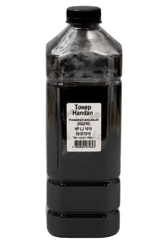 Тонер HANDAN HG21H универсальный для HP LJ 1010/1012/1015, Bk, 1 кг, канистра