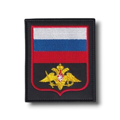Шеврон ВС РФ Нарукавный Офисный (Орел МО) / Черный С Красным Кантом