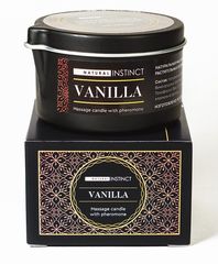 Массажная свеча с феромонами Natural Instinct VANILLA - 70 мл. - 