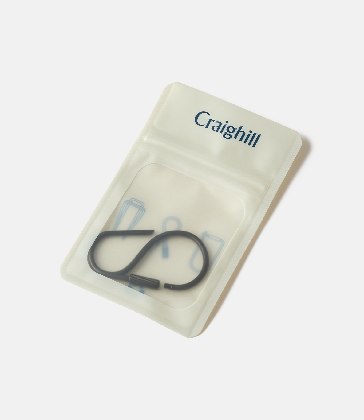 Craighill Offset Keyring — ключница из стали: чёрный