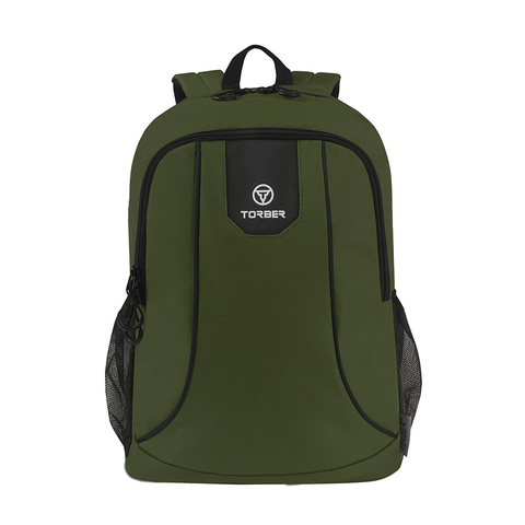 Рюкзак TORBER ROCKIT, зелёный, полиэстер 600D, 46 х 30 x 13, 19.5 л, отделение для ноутбука - 15,6